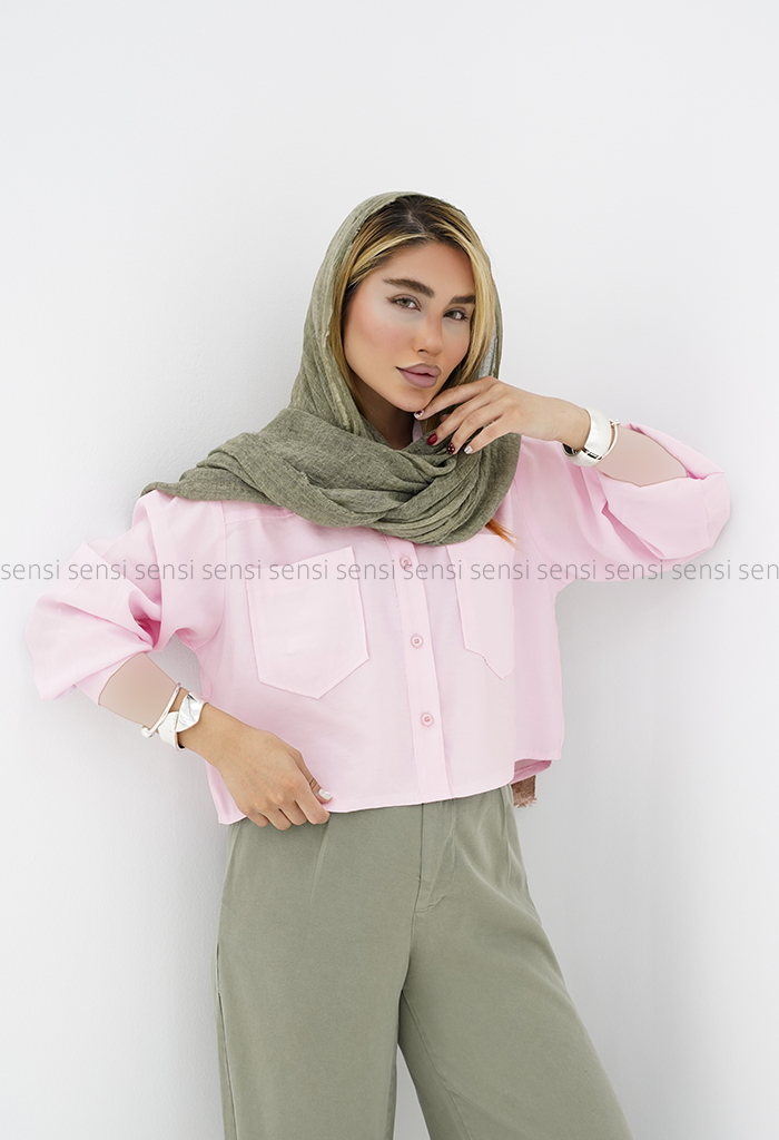 شومیز زنانه پری مدال باکسی کد1006219